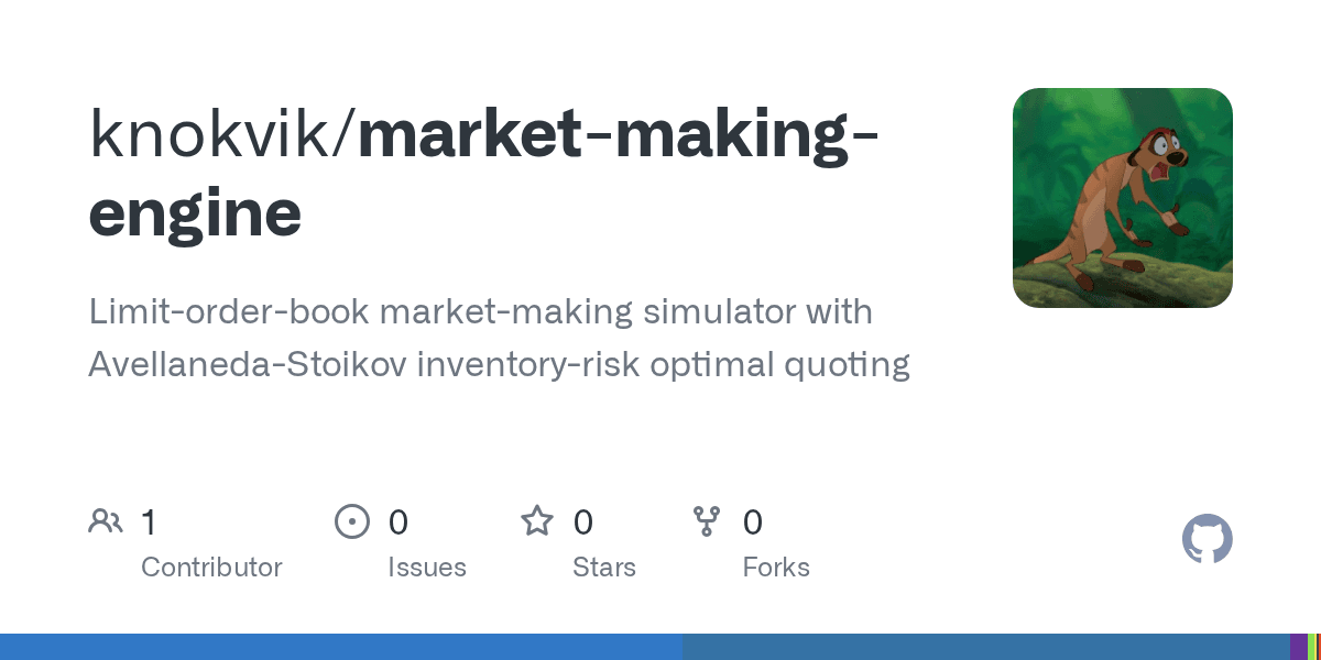 Market Making Engine preview